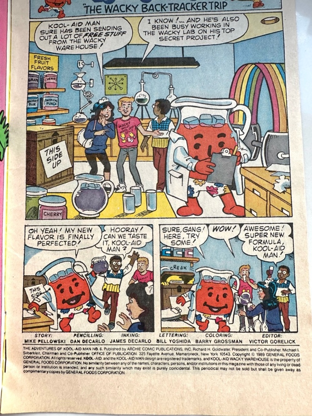 The Adventures Of Kool-Aid Man #6 RARE COMIC DAN DECARLO - Picture 3 of 3